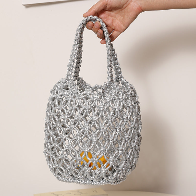 Trendy Shopper Bag with Unique Mesh Design Stornfield