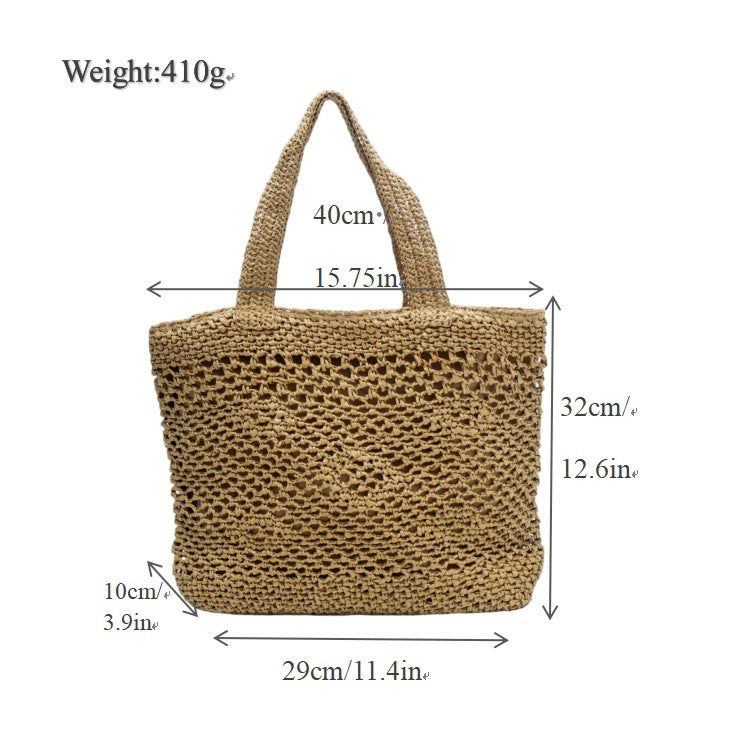 Handwoven tote bag with modern patterns Stornfield