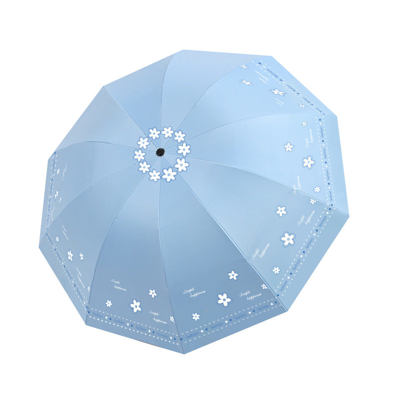 Women's Folding Umbrella with Floral Patterns and UV Protection Stornfield