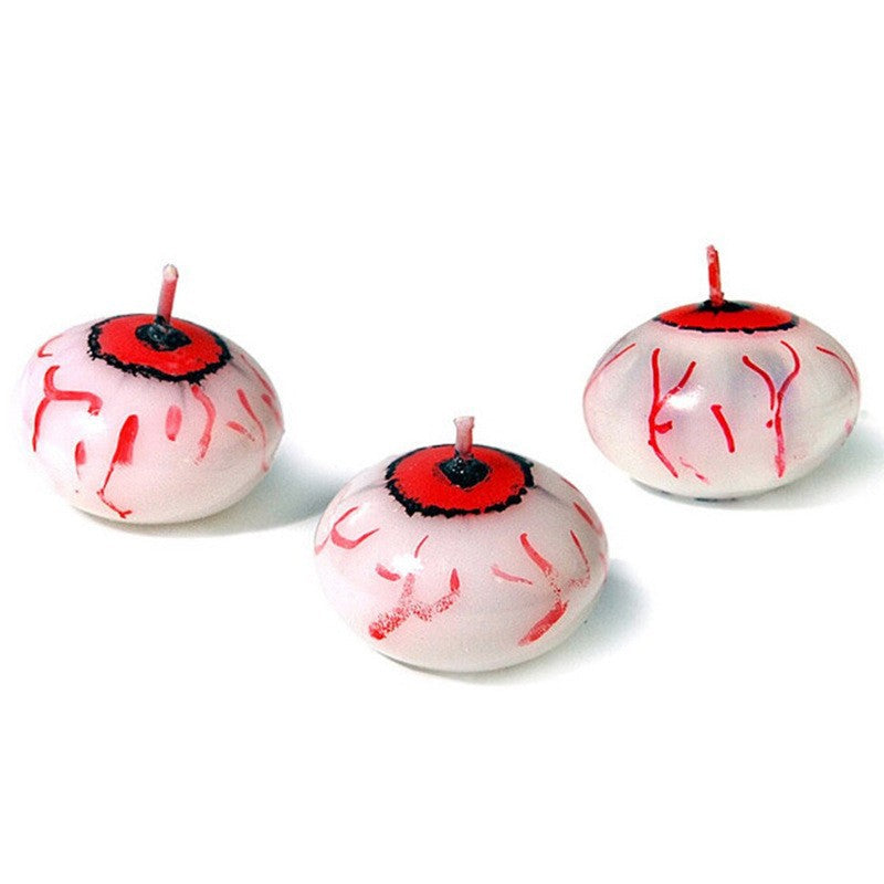Halloween-Themed Eyeball Candles
