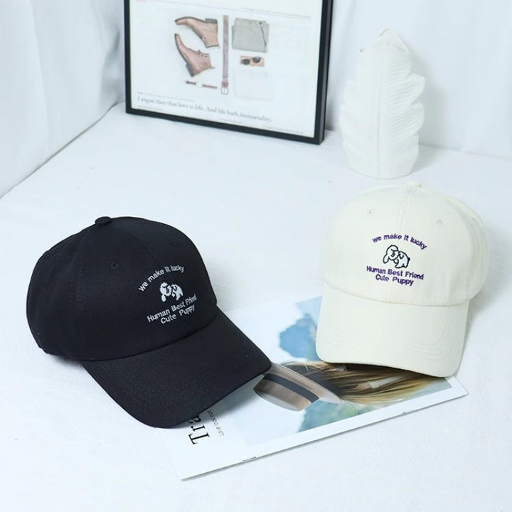 Women's Embroidered Puppy-Themed Baseball Cap Stornfield
