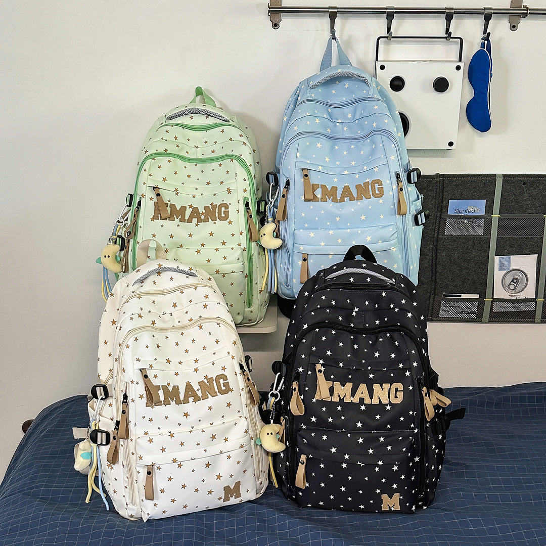 Trendy Star-Patterned Backpack Stornfield