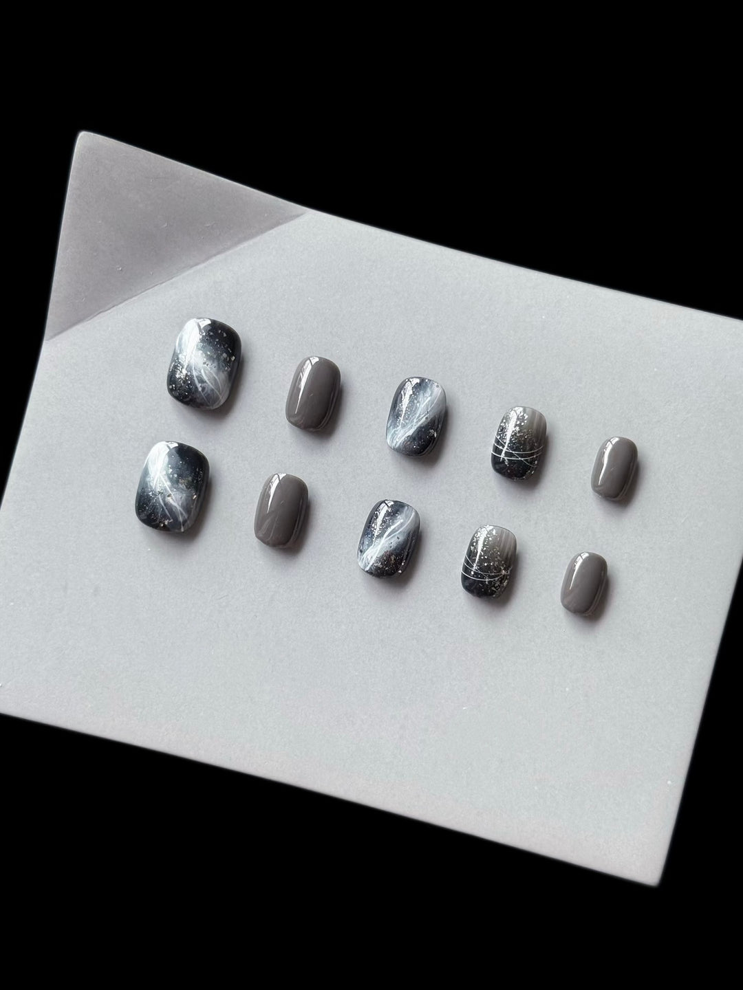 Elegant Marble Effect Press-On Nails