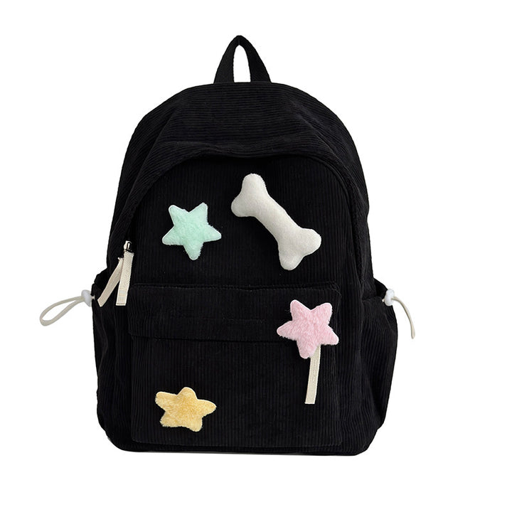 Cute Corduroy School Backpack Stornfield