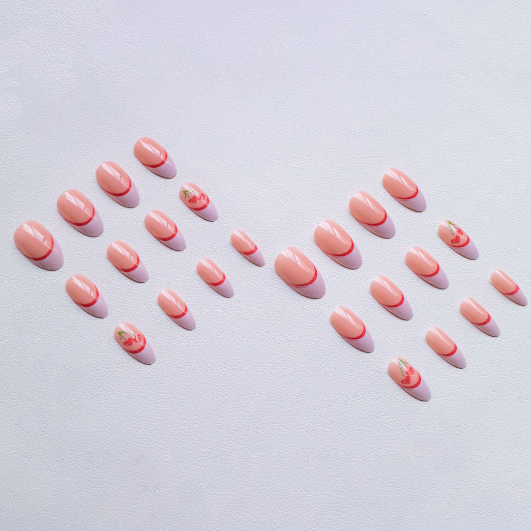 Creative Cherry-Inspired Nail Art