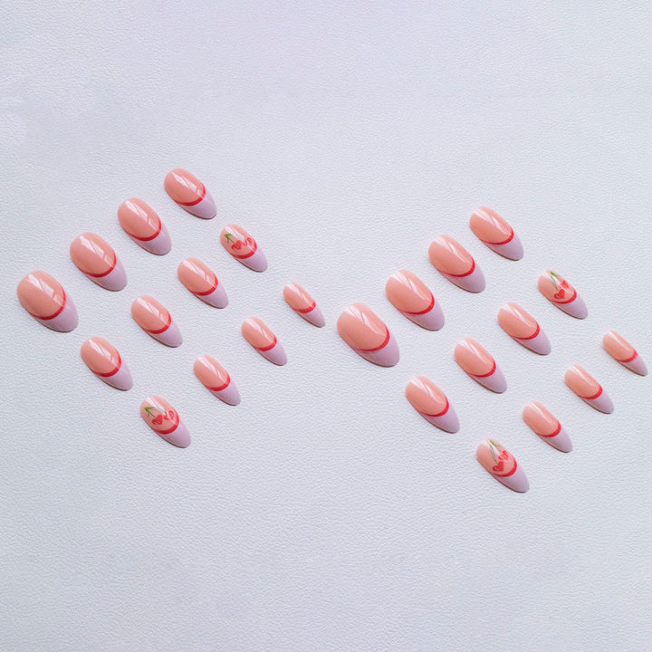 Creative Cherry-Inspired Nail Art