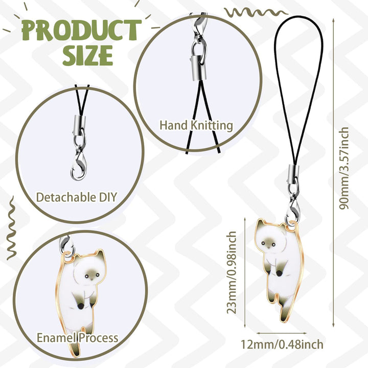 Cat-Themed Charms Keychain Set Stornfield