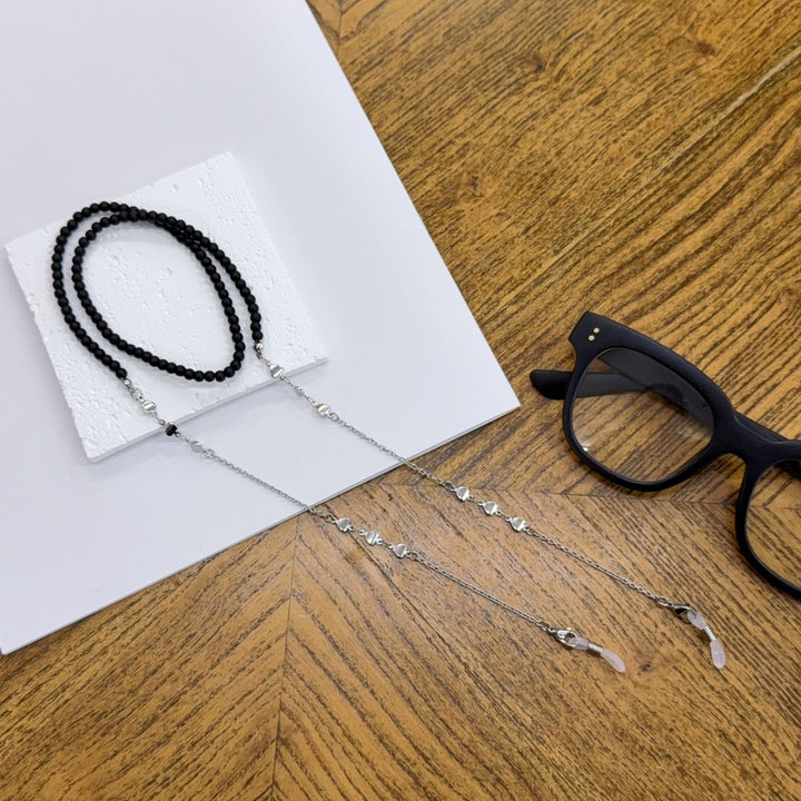 Beaded Eyewear Chain with Silver Accents Stornfield