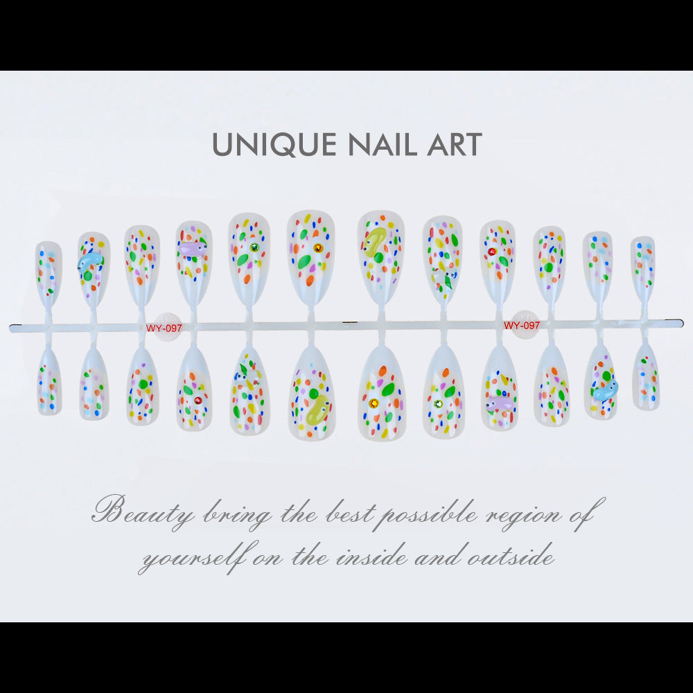 Colorful Artistic Press-On Nail Set Stornfield