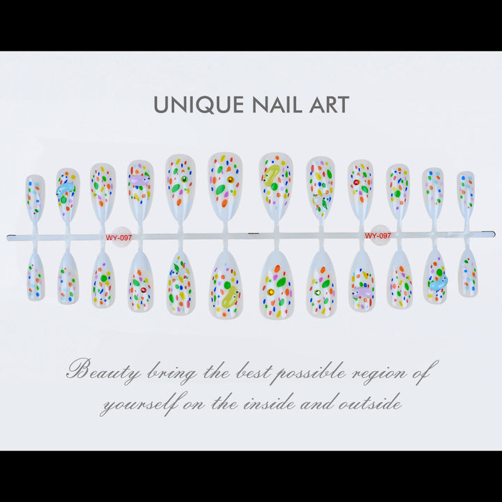 Colorful Artistic Press-On Nail Set Stornfield