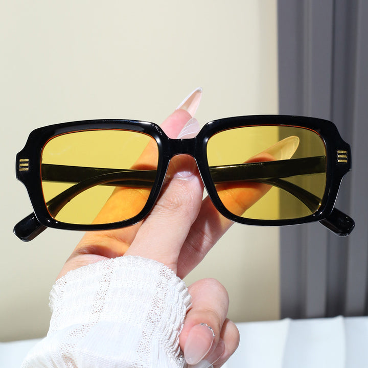 Women's fashionable square sunglasses with textured frame Stornfield