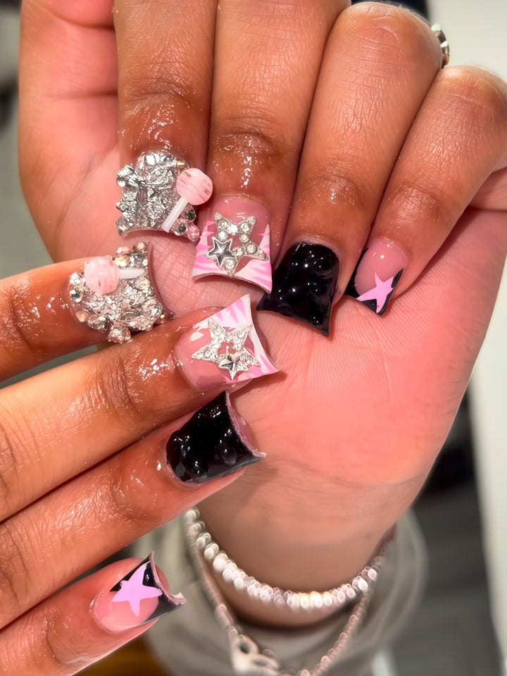 Glamorous Decorative Press-On Nail Art Stornfield