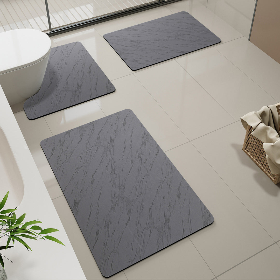 Soft Marble Pattern Bath Mat