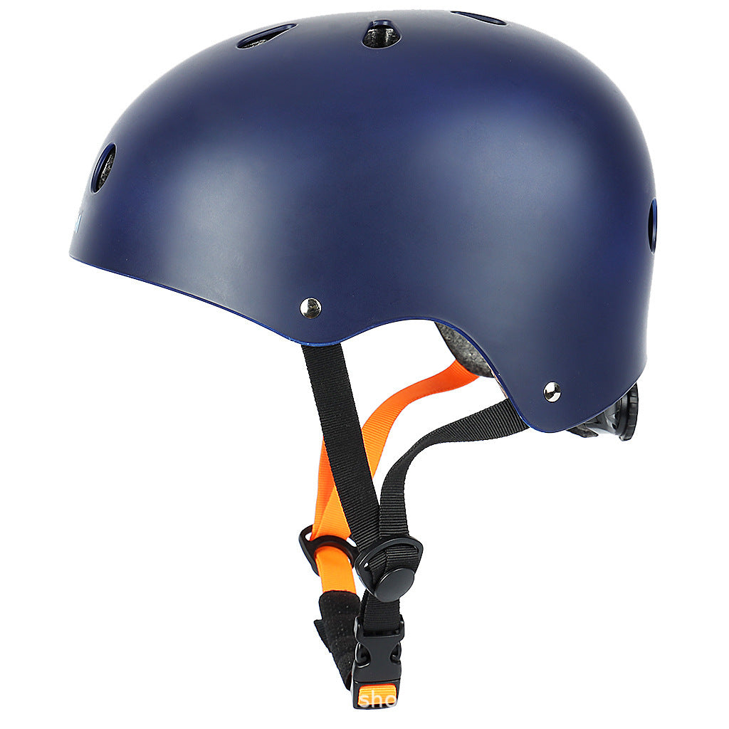low-profile multi-sport helmet with EPS impact-absorbing liner and adjustable chin strap Stornfield