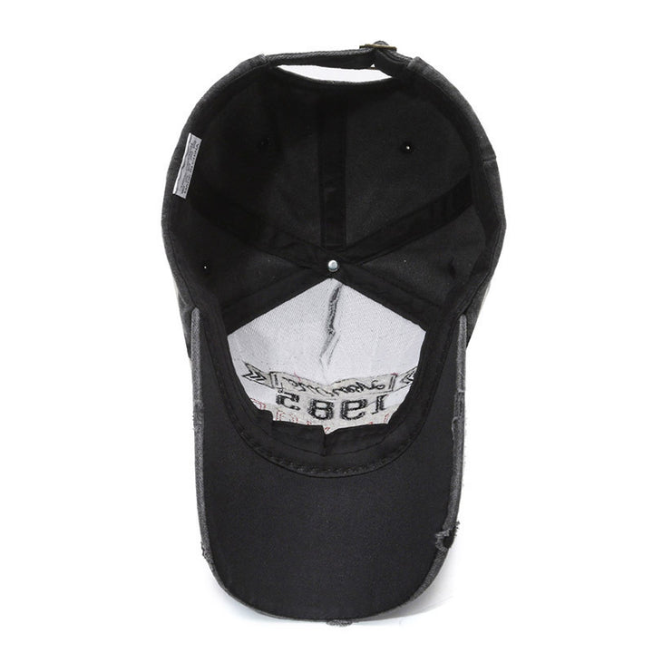 Men's Distressed Cotton Graphic Baseball Cap Stornfield