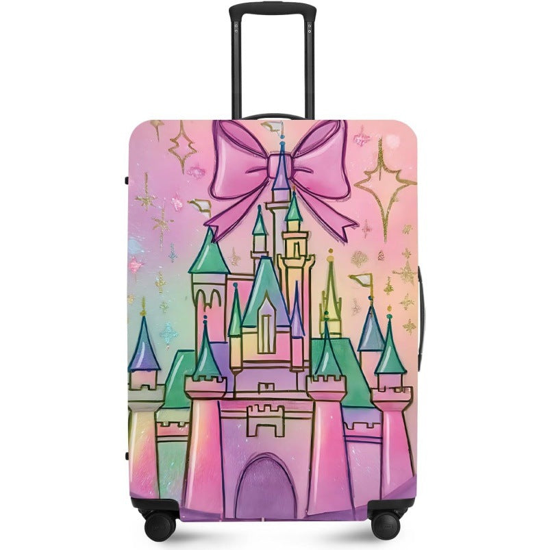 Unisex nan elastic suitcase cover with UV-resistant motif print and zip opening Stornfield