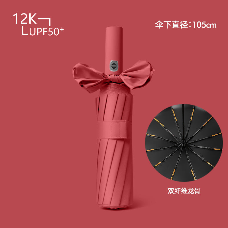Women's compact and wind-resistant umbrella with UV protection technology Stornfield