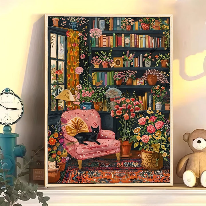 Cozy Floral-Themed Home Decor Art Print Stornfield