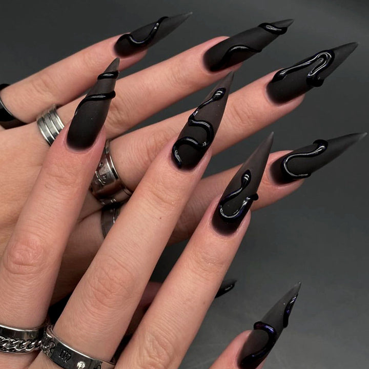 Artistic Stiletto Nail Design Stornfield