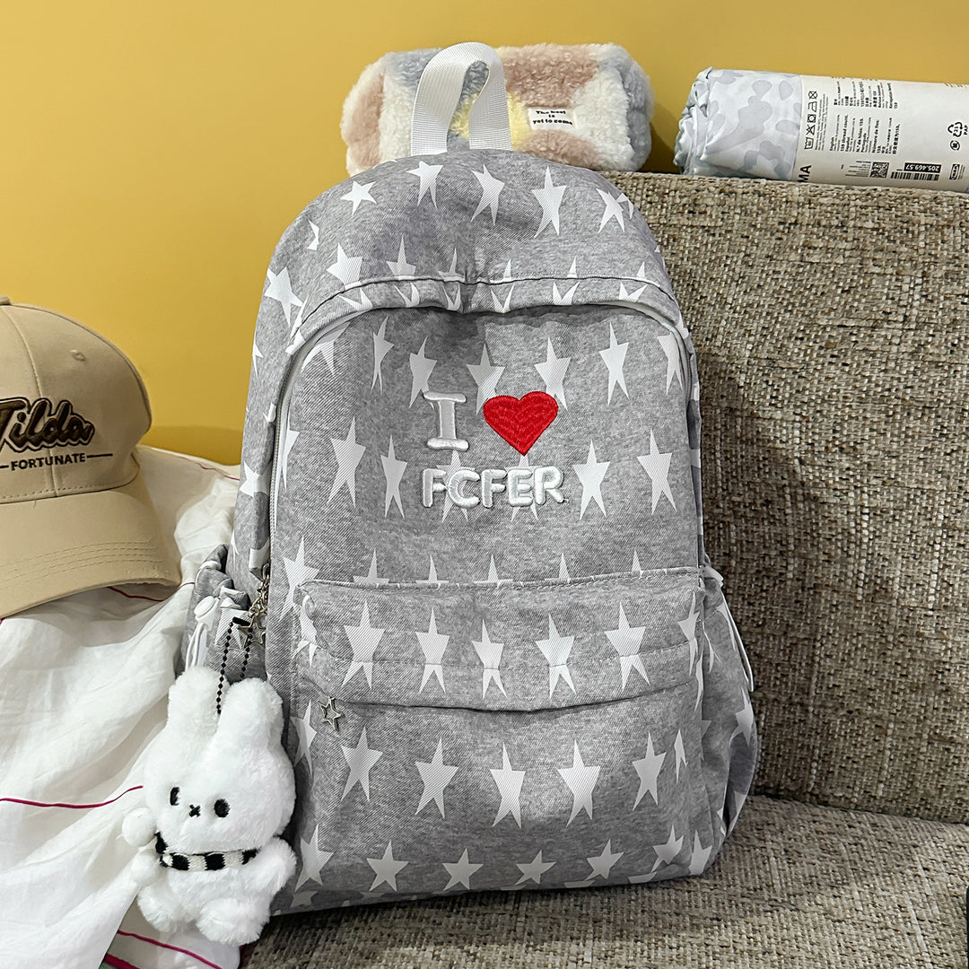 Casual Star-Patterned Backpack Stornfield