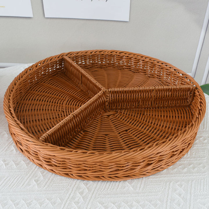 Artisan Woven Round Storage Tray Stornfield