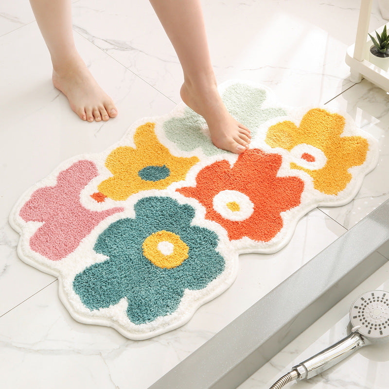 Plush Heart-Shaped Area Rug