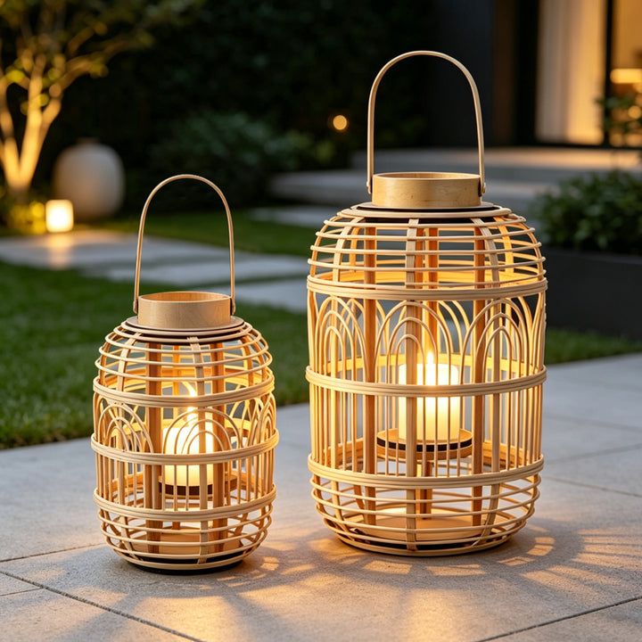 Decorative Rattan Lantern Stornfield