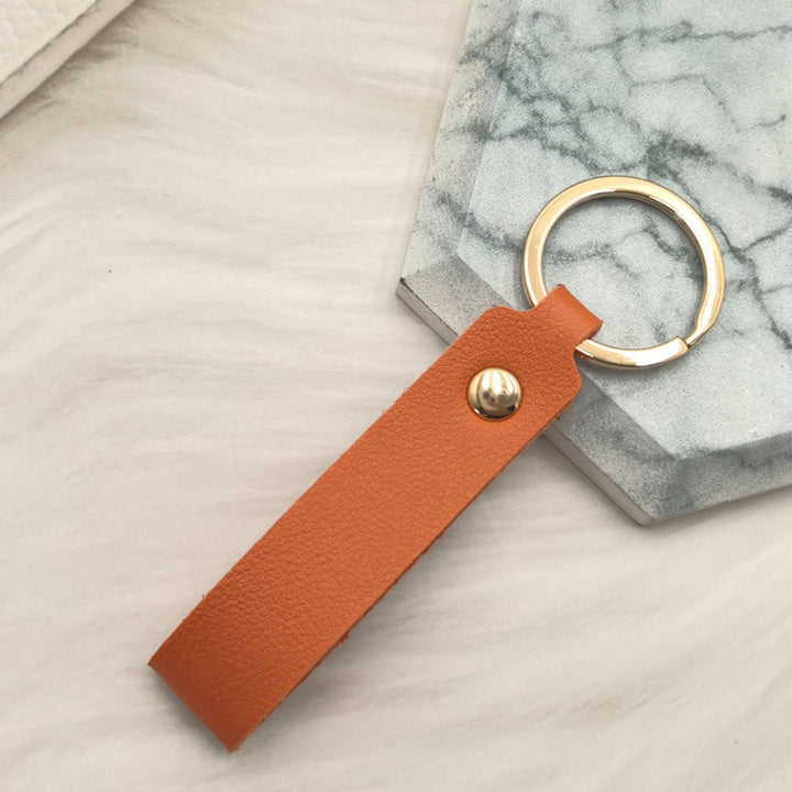 Unisex keychain made of high-quality artificial leather with stylish design Kalsten