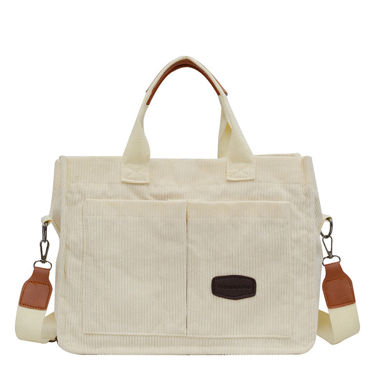 Casual Textured Shoulder Tote
