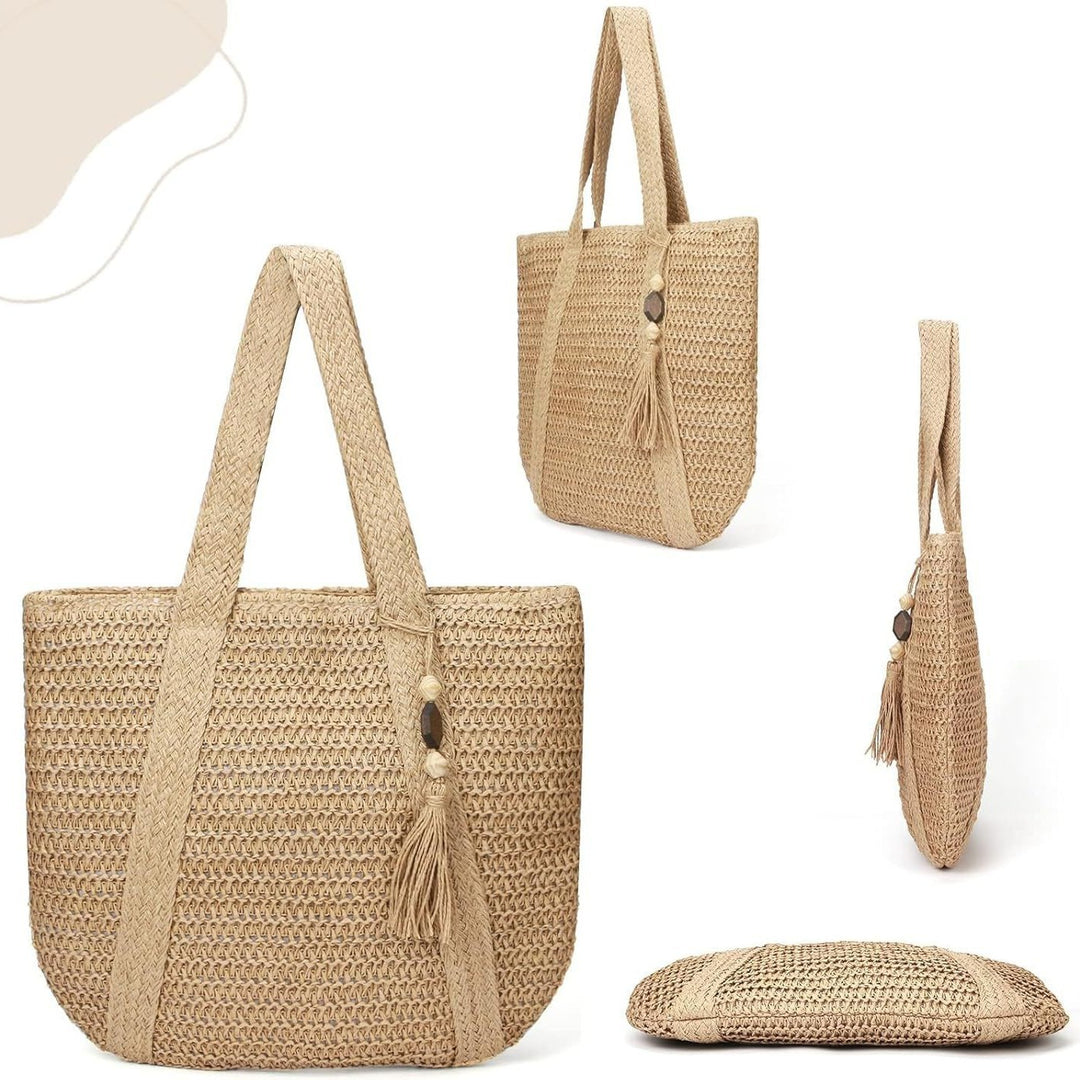 Spacious shopping bag with textured fabric pattern Stornfield