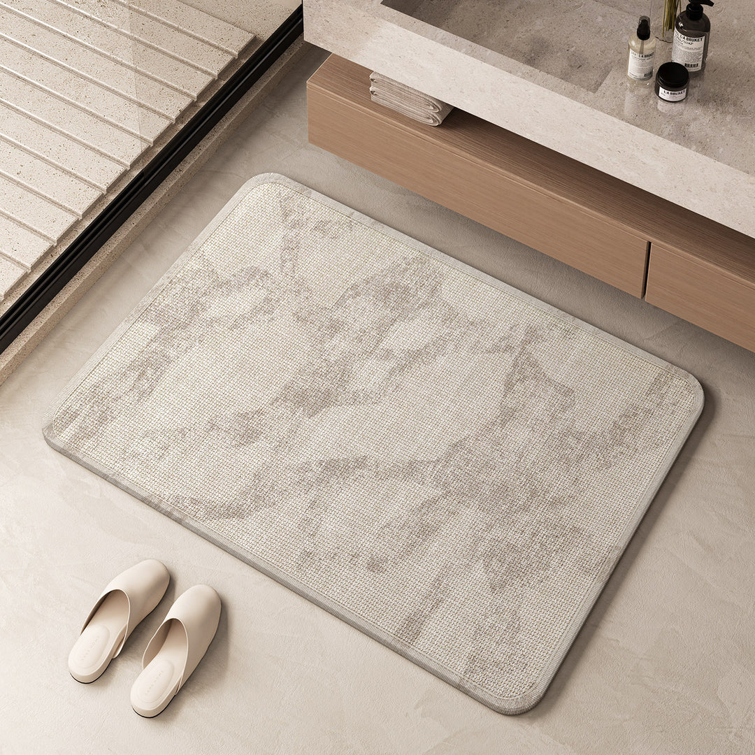 Plush Decorative Bathroom Floor Mat