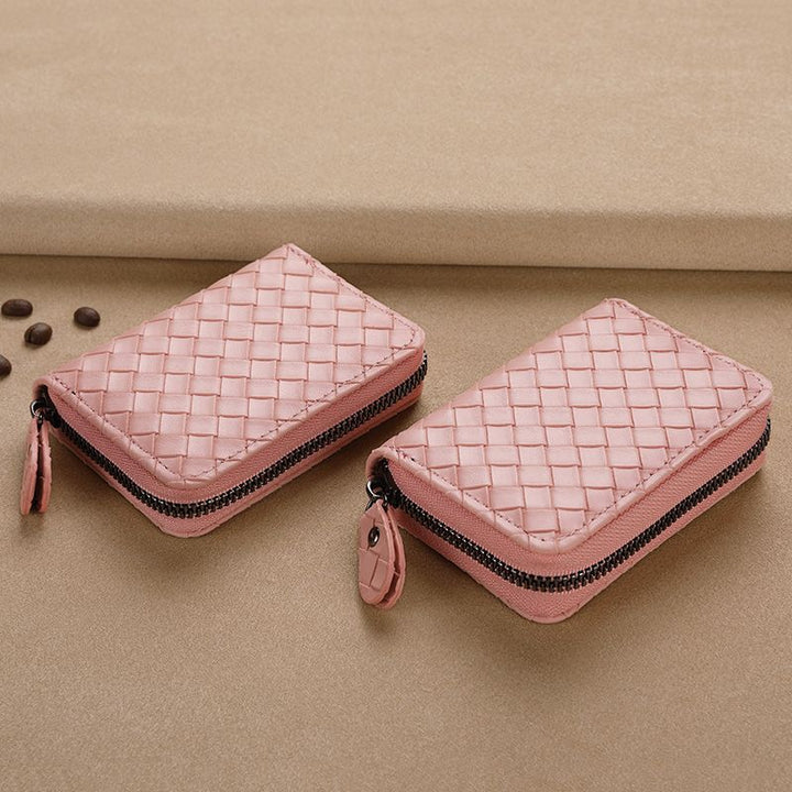 Compact Woven Zippered Card Holder Stornfield