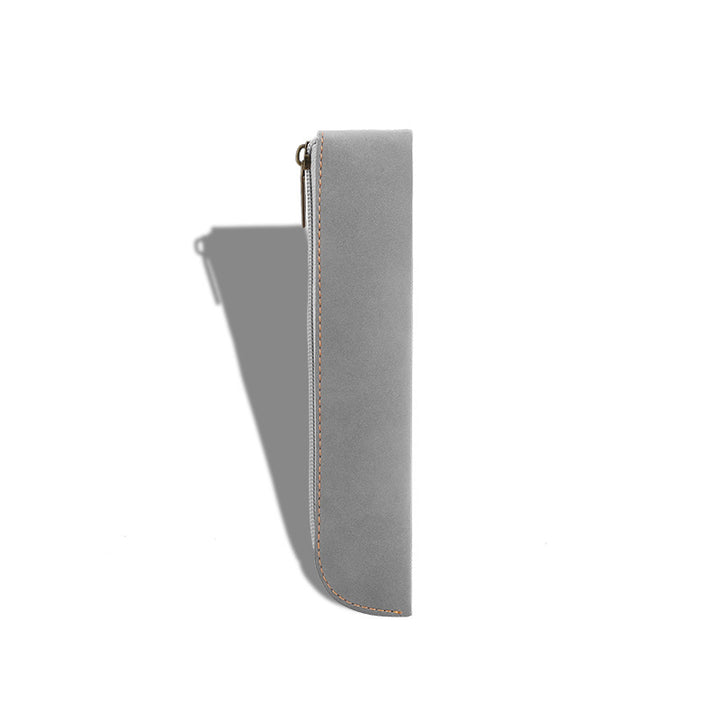Luxury Leather Zippered Pencil Case