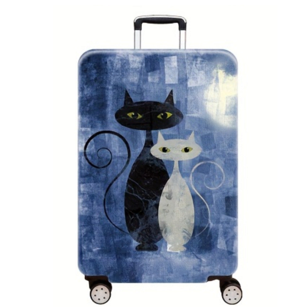 Women's Hard Shell Suitcase with Charming Cat Design Stornfield