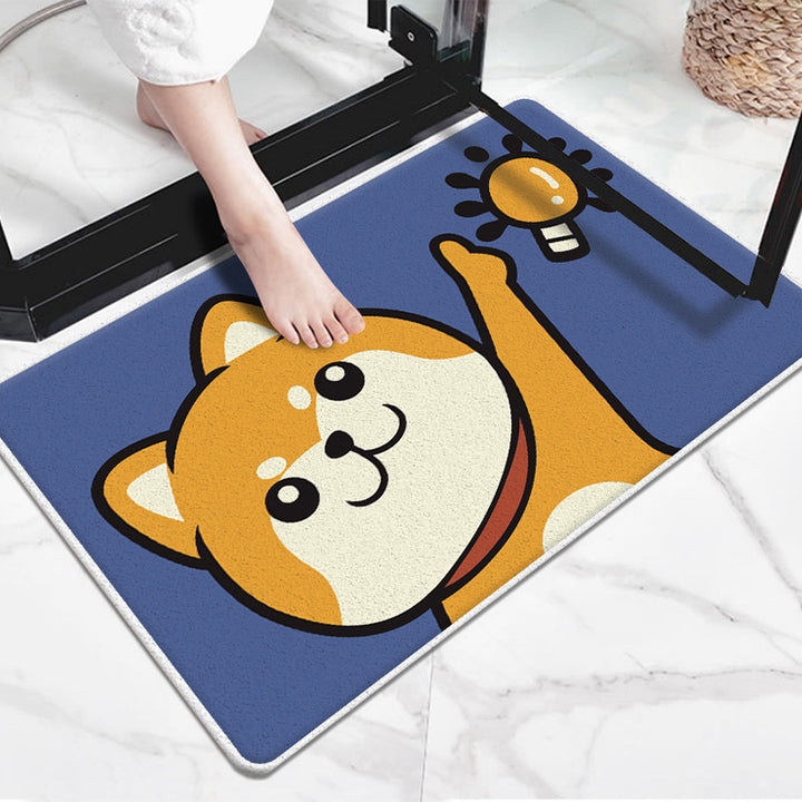 Cute Cartoon Dog-Themed Doormat Stornfield