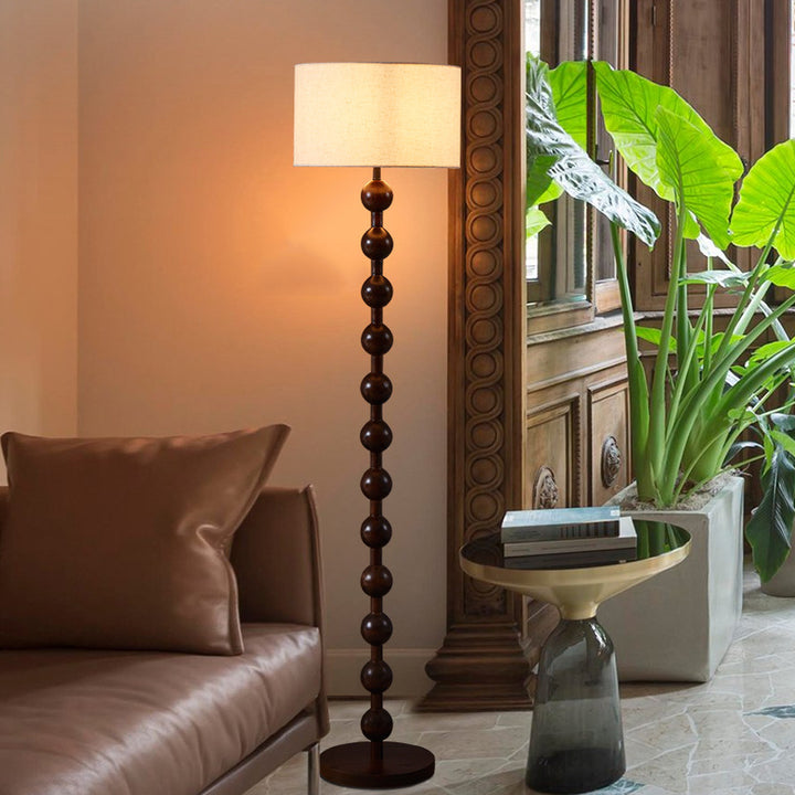 Contemporary Wooden Floor Lamp