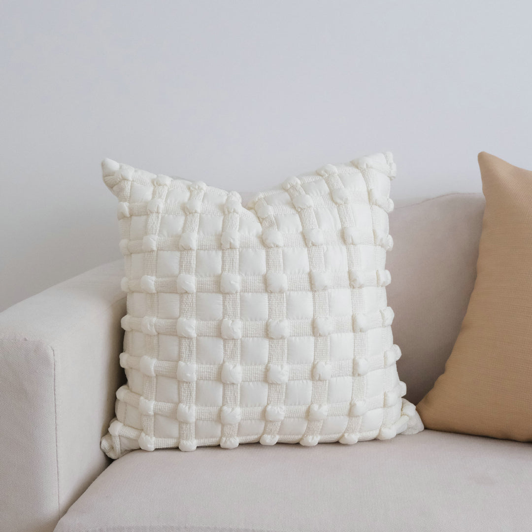 Textured Woven Accent Cushion for Living Room