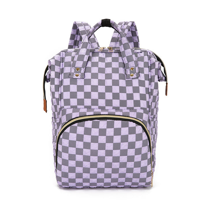 Checkered Patterned Backpack Stornfield