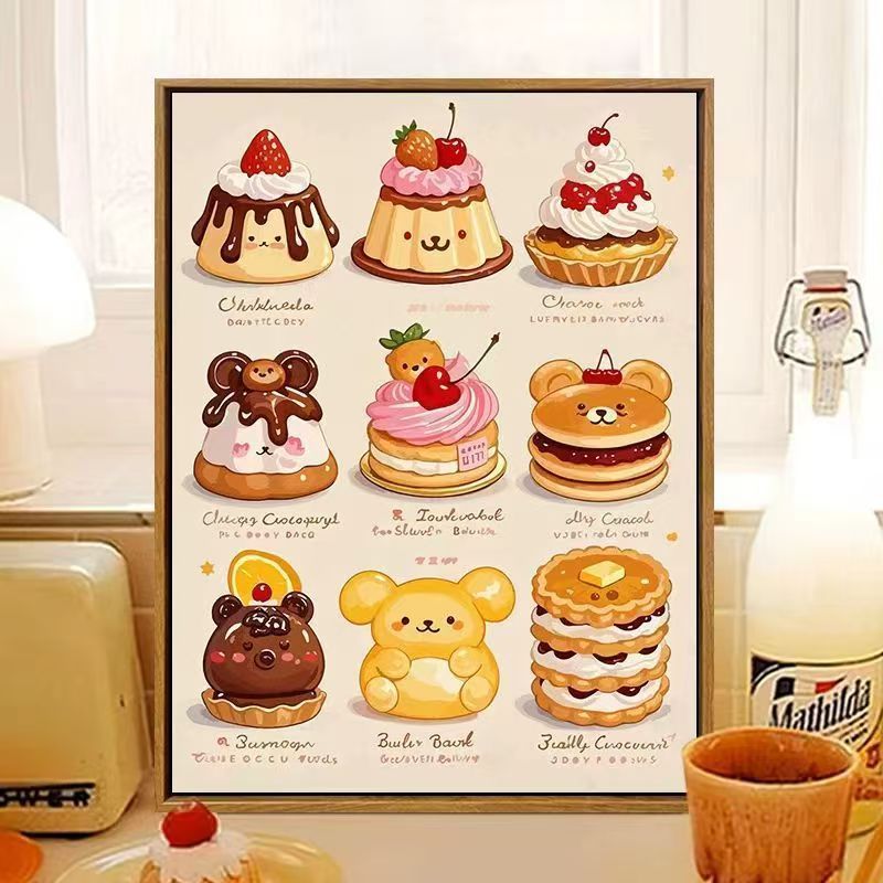 Cute Dessert-Themed Wall Art Stornfield