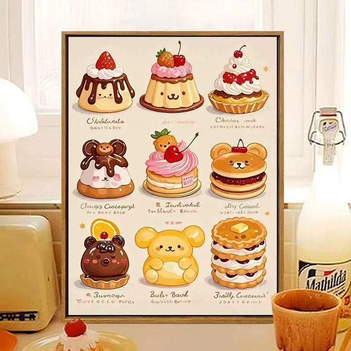 Cute Dessert-Themed Wall Art Stornfield