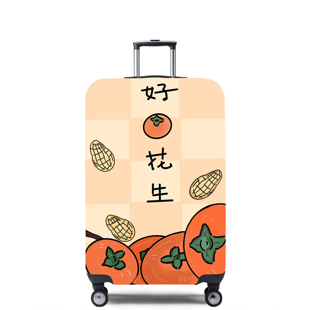 Unisex hard-shell travel suitcase with imaginative, cultural motif Stornfield