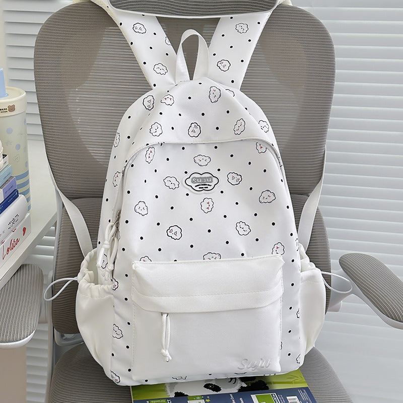 Fun Cloud-Patterned Casual Backpack Stornfield