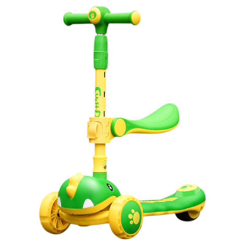 Animal-Themed Lean-to-Steer Kick Scooter Stornfield