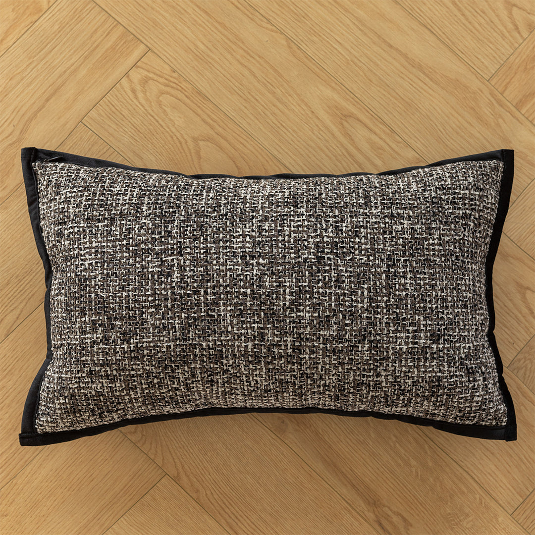 Decorative cushion with high-quality faux leather cover