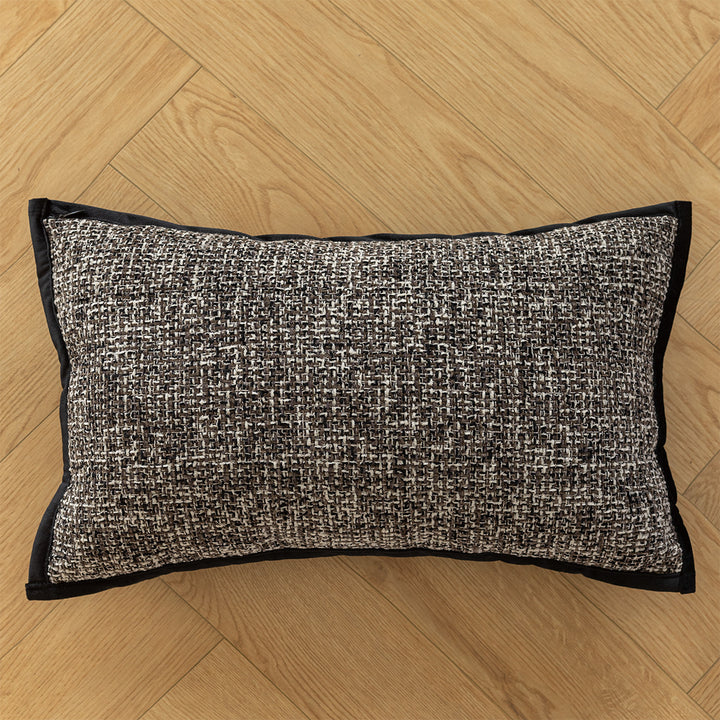 Decorative cushion with high-quality faux leather cover