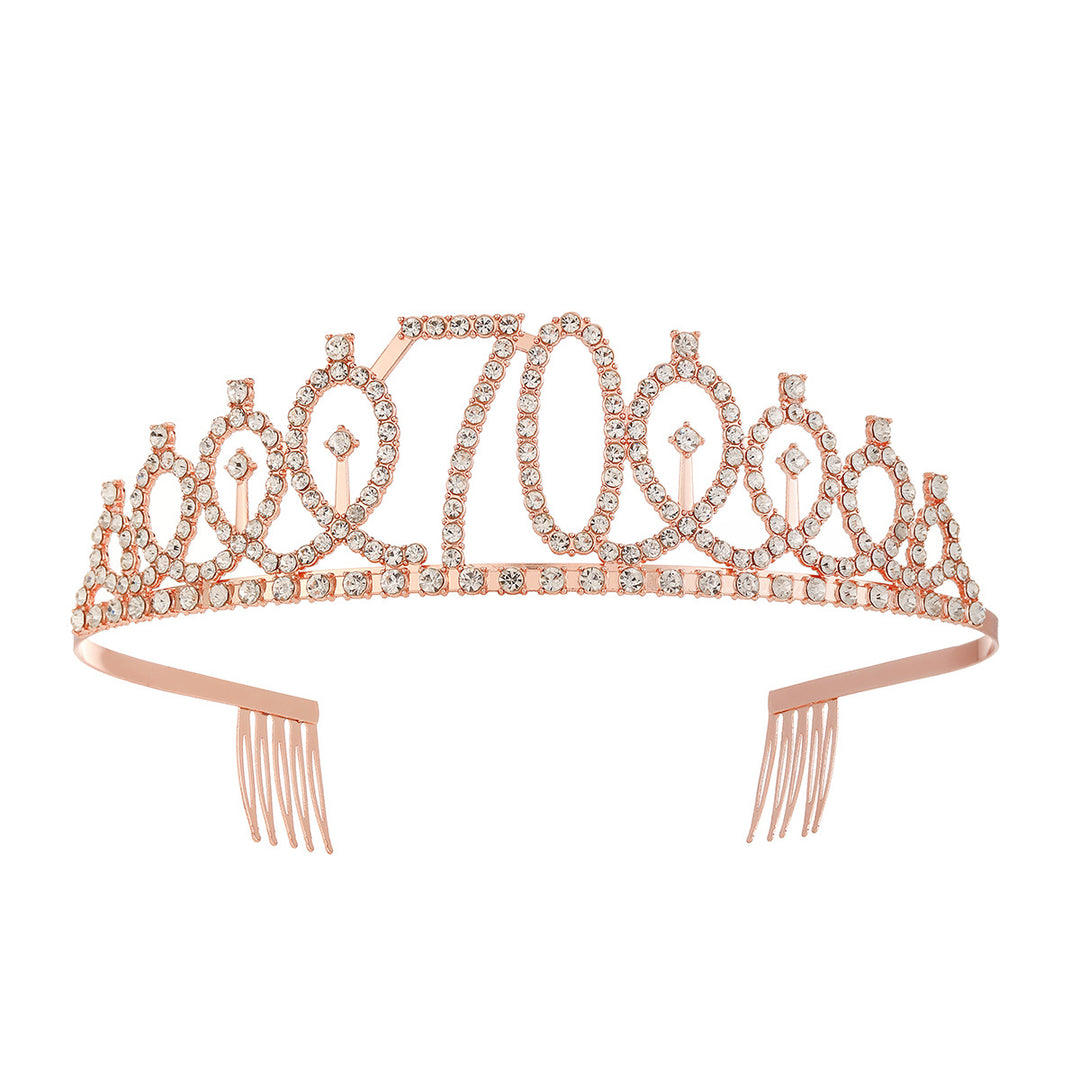 Women's Crystal-Embellished Tiara with Elegant Design Stornfield