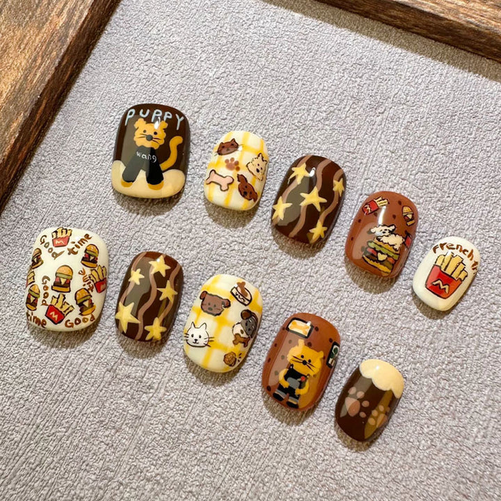 Playful Artistic Nail Art Design Set Stornfield