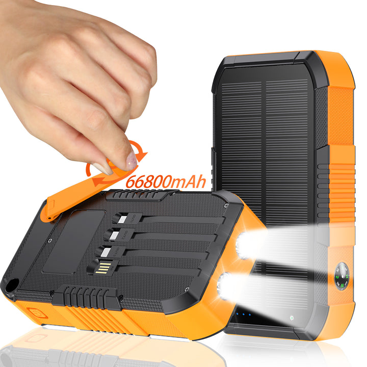Solar Powerbank with 66800Mah and LED lamp Stornfield