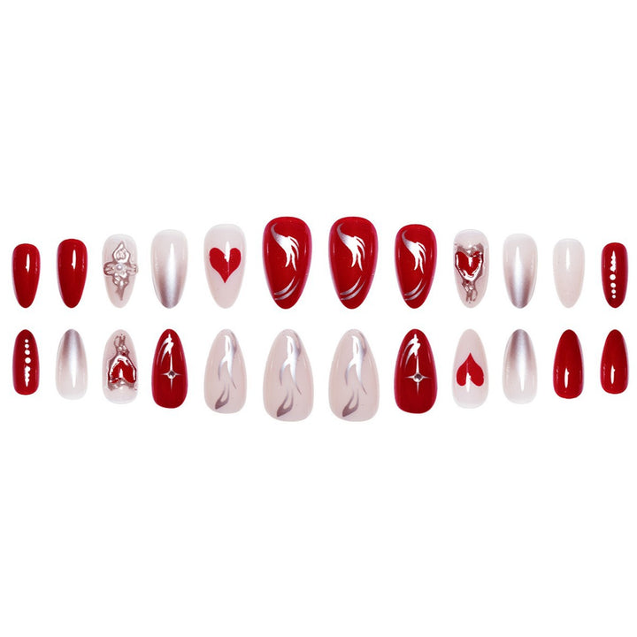 Elaborate Decorative Press-On Nail Extensions Stornfield