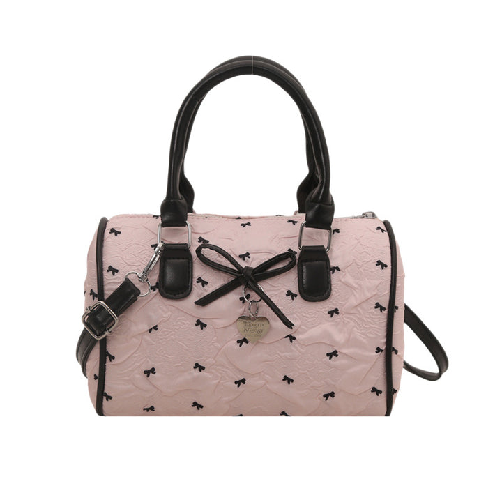 Quilted Bow-Detail Mini Handbag